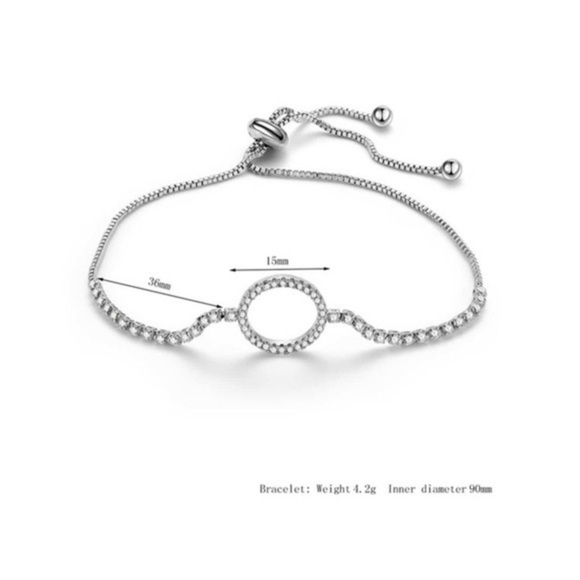 3/$30 🤍 Adjustable Rhinestone Bracelet - Picture 2 of 5